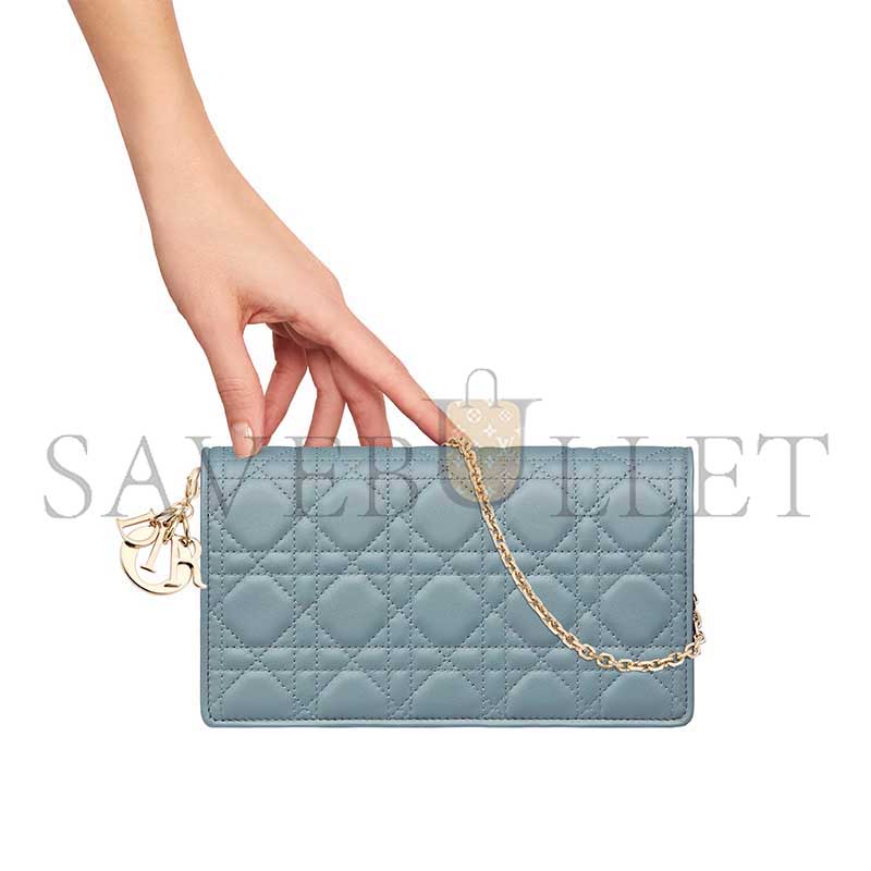 D*or lady D*or pouch with chain s0204onmj_m81b (22*13*5cm)